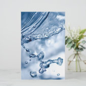 水スプラッシュ 便箋 (スタンド正面)