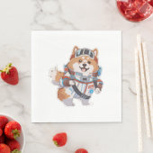 水スペインのとワインおもしろい犬1 スタンダードランチョンナプキン (インサイチュ)