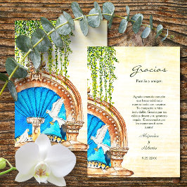 水スペインのカラフル色オールドタウンメキシコ サンキューカード