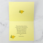 水スペインの犬と黄色のバラ – 大 カード (内部)