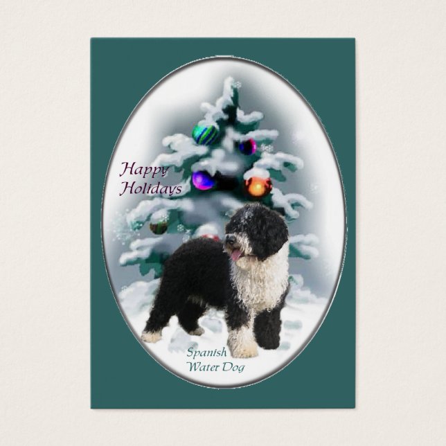 水スペインの犬のクリスマスプレゼント (正面)