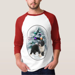 水スペインの犬のクリスマスプレゼント Tシャツ