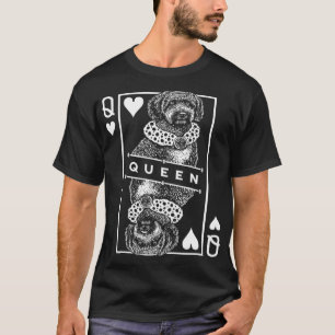 水スペインの犬のハート女王ポップ・アートの Tシャツ