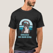 水スペインの犬スキー冬クール犬のママEv Tシャツ (正面)