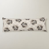 水スペインの犬絵を描の茶色の二色犬の芸術 ボディピロー (裏面)