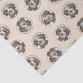 水スペインの犬絵を描の茶色の二色犬の芸術 薄葉紙 (詳細)