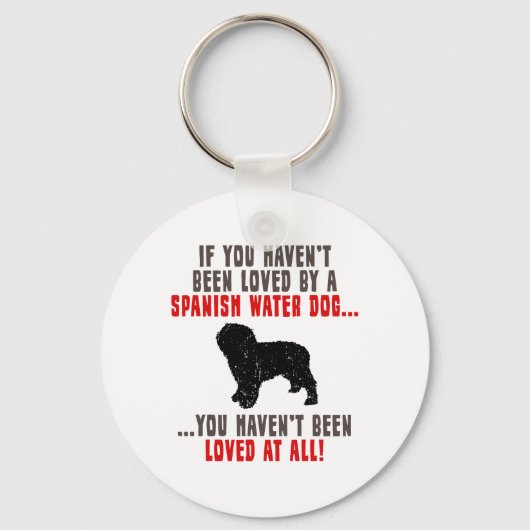 水スペインの犬 キーホルダー (正面)