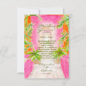 水スペインの色メキシコの目的地の結婚式 サンキューカード (正面)