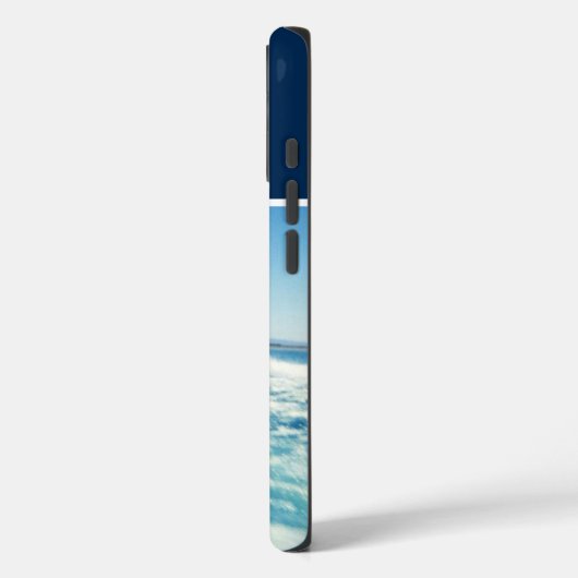 水スポーツ 縦写真 モノグラム ネイビーブルー Case-Mate iPhoneケース (裏面 / 左)
