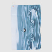 水タオルに落ちる水滴 ゴルフタオル (正面)