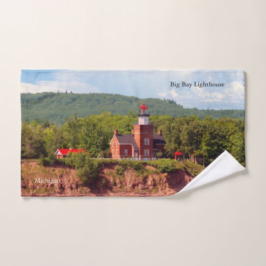 水タオルセットからのビッグベイライトハウス バスタオルセット (ハンドタオル)