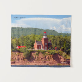 水タペストリーからのビッグベイライトハウス タペストリー