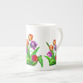 水チューリップ ボーンチャイナマグカップ (正面右)