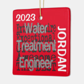 水トリートメント技術者並外カスタム セラミックオーナメント (左)