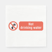 水ナプキンを飲まない スタンダードランチョンナプキン (正面)