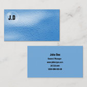 水バブル名刺 名刺 (正面/裏面)