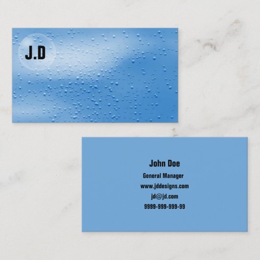 水バブル名刺 名刺 (正面/裏面)