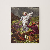 水パズルのデザインのイエス・キリストの歩行 ジグソーパズル (縦)