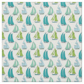 水パターンのヨット ファブリック (見本)