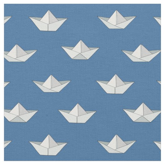 水パターンのOrigamiのボート ファブリック (クローズアップ)
