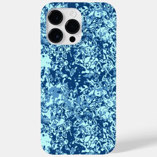 水パターンNo 1黒BG Case-Mate iPhoneケース (裏面)