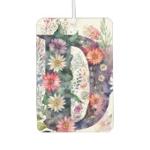 水パーソナライズされたかわいらし彩花モノグラム カーエアーフレッシュナー (正面)