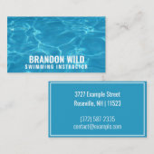 水パーソナライズされたの波紋(アメリカ) 名刺 (正面/裏面)