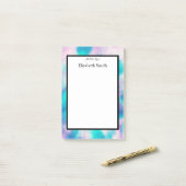 水パーソナライズされたエレガント色の付箋 ポストイット (デスク上)