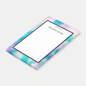 水パーソナライズされたエレガント色の付箋 ポストイット (アングル)