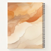 水パーソナライズされたエレガント色スケッチブック ノートブック (裏面)