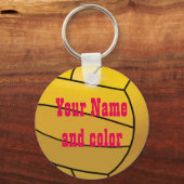 水パーソナライズされたポロキーチェーン キーホルダー (正面)