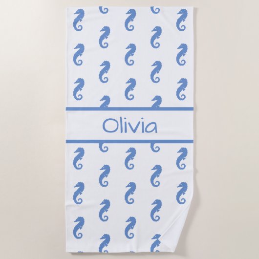 水パーソナライズされた上ビーチタオル ビーチタオル (正面)