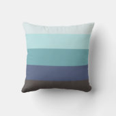 水パーソナライズされた帯水柱 クッション (裏面)