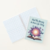 水パーソナライズされた感動的色バタフライ ノートブック (内部)