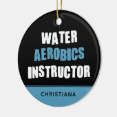水パーソナライズされた気学インストラクター セラミックオーナメント (左)