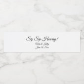 水パーソナライズされた瓶ラベル ペットボトルラベル (シングルラベル)