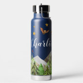 水パーソナライズされた瓶 山岳エクスプローラー! ウォーターボトル (左面)