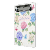 水パーソナライズされた色あじさいフローラ ミニクリップボード (アングル2)