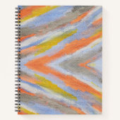 水パーソナライズされた色の写真名残り女の子 ノートブック (正面)