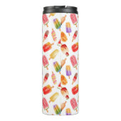 水パーソナライズされた色の夏のポッピーチャパターン タンブラー (裏面)