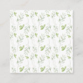 水パーソナライズされた色の弓の呼び出し エンクロージャーカード (裏面)