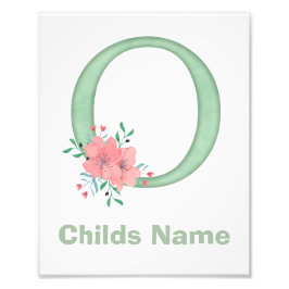 水パーソナライズされた色の文字Oフォトプリント フォトプリント           