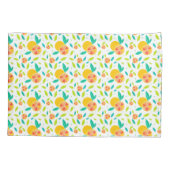 水パーソナライズされた色の甘いオレンジ 枕カバー (裏面)