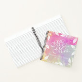 水パーソナライズされた色の結婚ゲストブック ノートブック (内部)