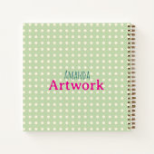 水パーソナライズされた色の絵を描コラージュ美術 ノートブック (裏面)