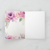 水パーソナライズされた色の願い カード (内部)