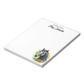 水パーソナライズされた色の馬の机から ノートパッド (回転)