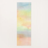 水パーソナライズされた色ひまわり葉の ヨガマット (裏面)