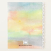 水パーソナライズされた色ひまわり2023 プランナー手帳 (裏面)