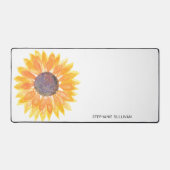 水パーソナライズされた色ひまわり デスクマット (正面)